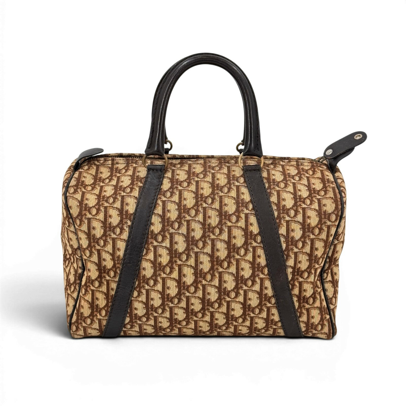 樂天商城 - 【中古】DIOR トロッター キャンバス ベージュ ミニ ヴィンテージ ボストンバッグ