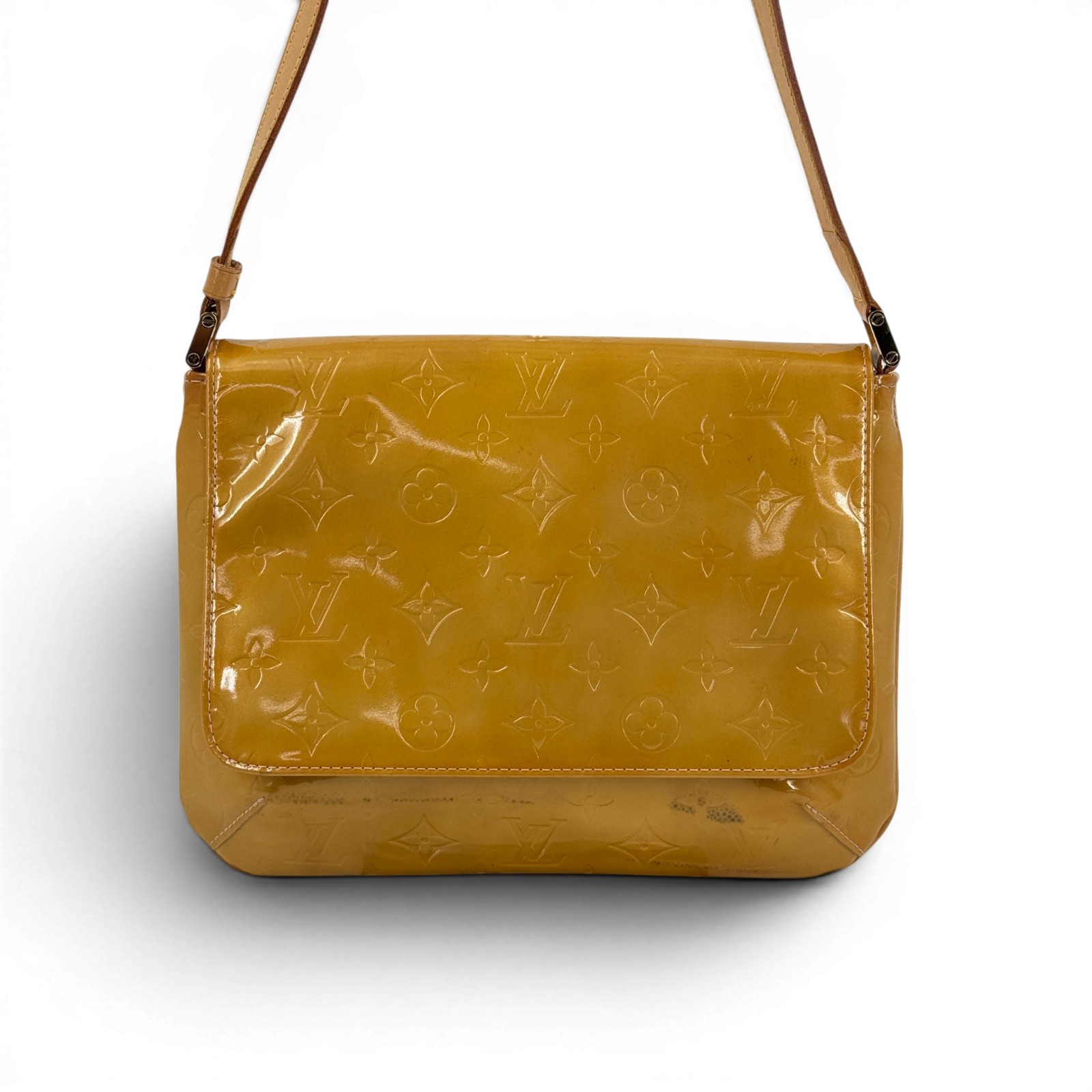 Rakuten - 【中古】LOUIS VUITTON トンプソンストリート モノグラムヴェルニ イエロー ショルダーバッグ M91071