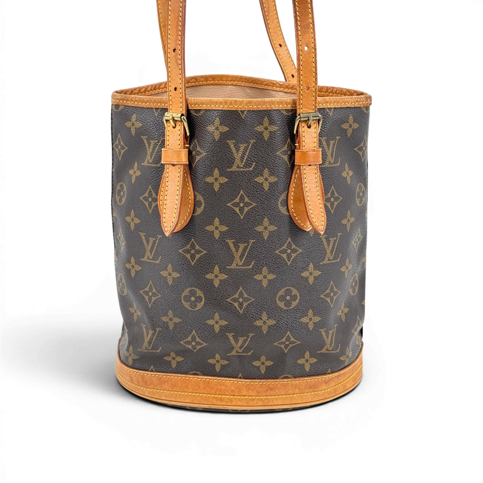 樂天商城 - 【中古】LOUIS VUITTON バケットPM モノグラムキャンバス ブラウン トートバッグ M42238