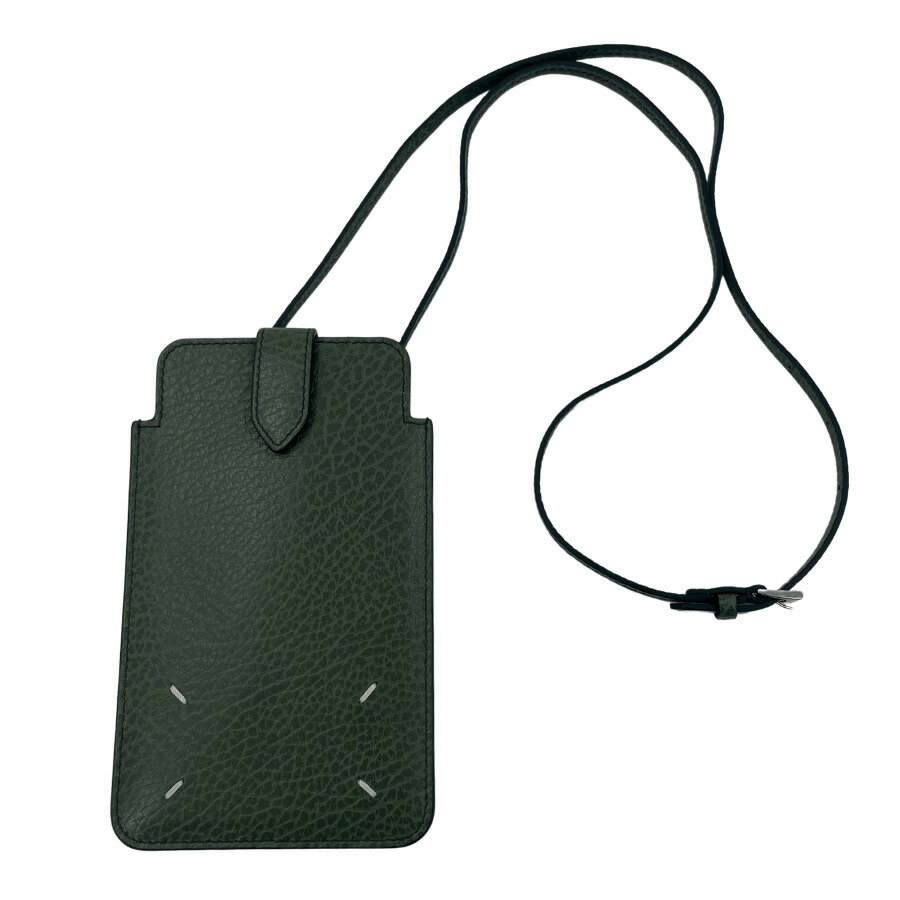 Rakuten - 【中古】メゾン マルジェラ Maison Margiela モバイルケース グリーン レザー