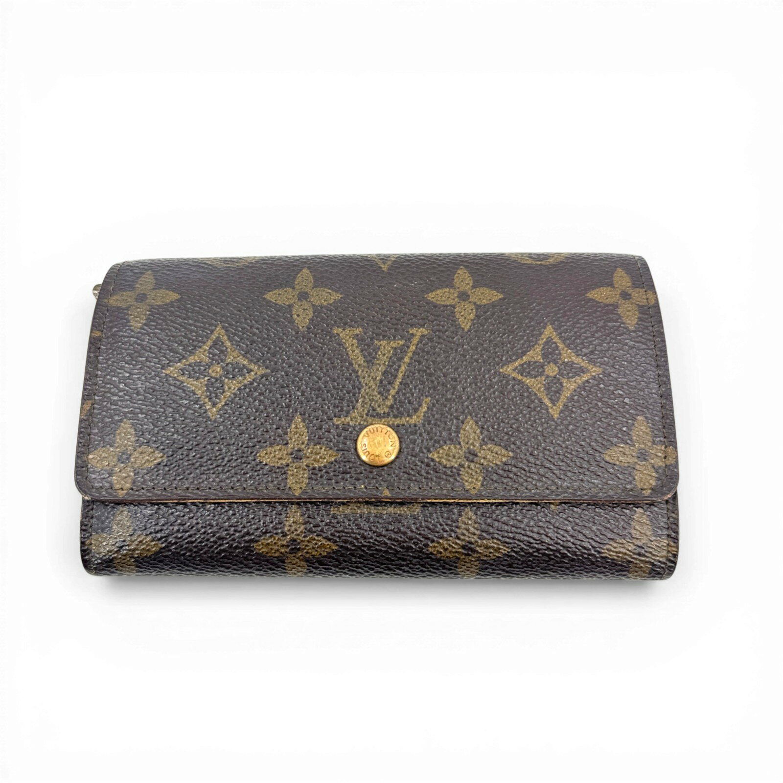 乐天商城 - 【中古】LOUIS VUITTON モノグラム ヴィンテージ トレザー ウォレット M61730