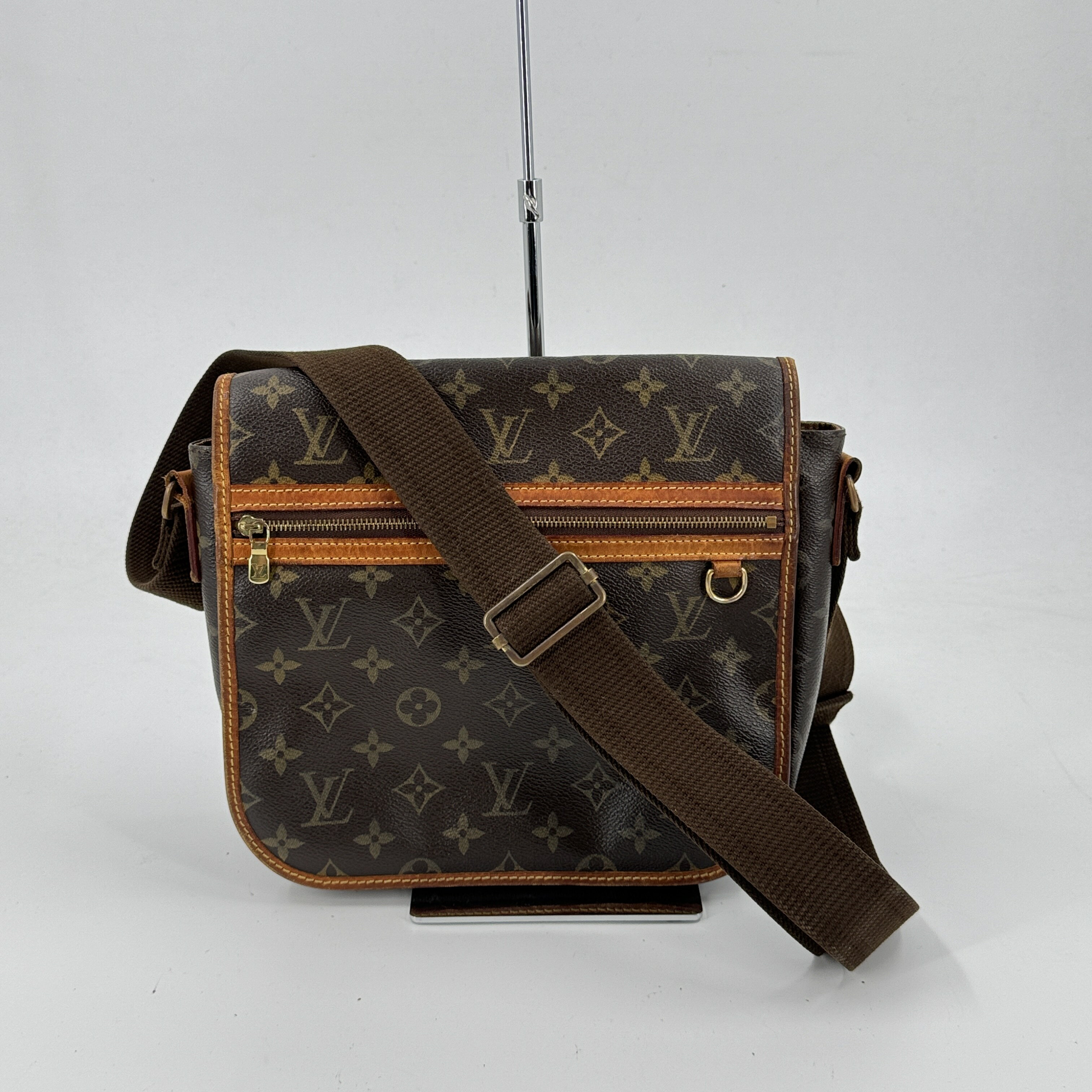 乐天商城 - 【中古】LOUIS VUITTON ボスフォールPM モノグラム ブラウン メッセンジャー ショルダーバッグ M40106