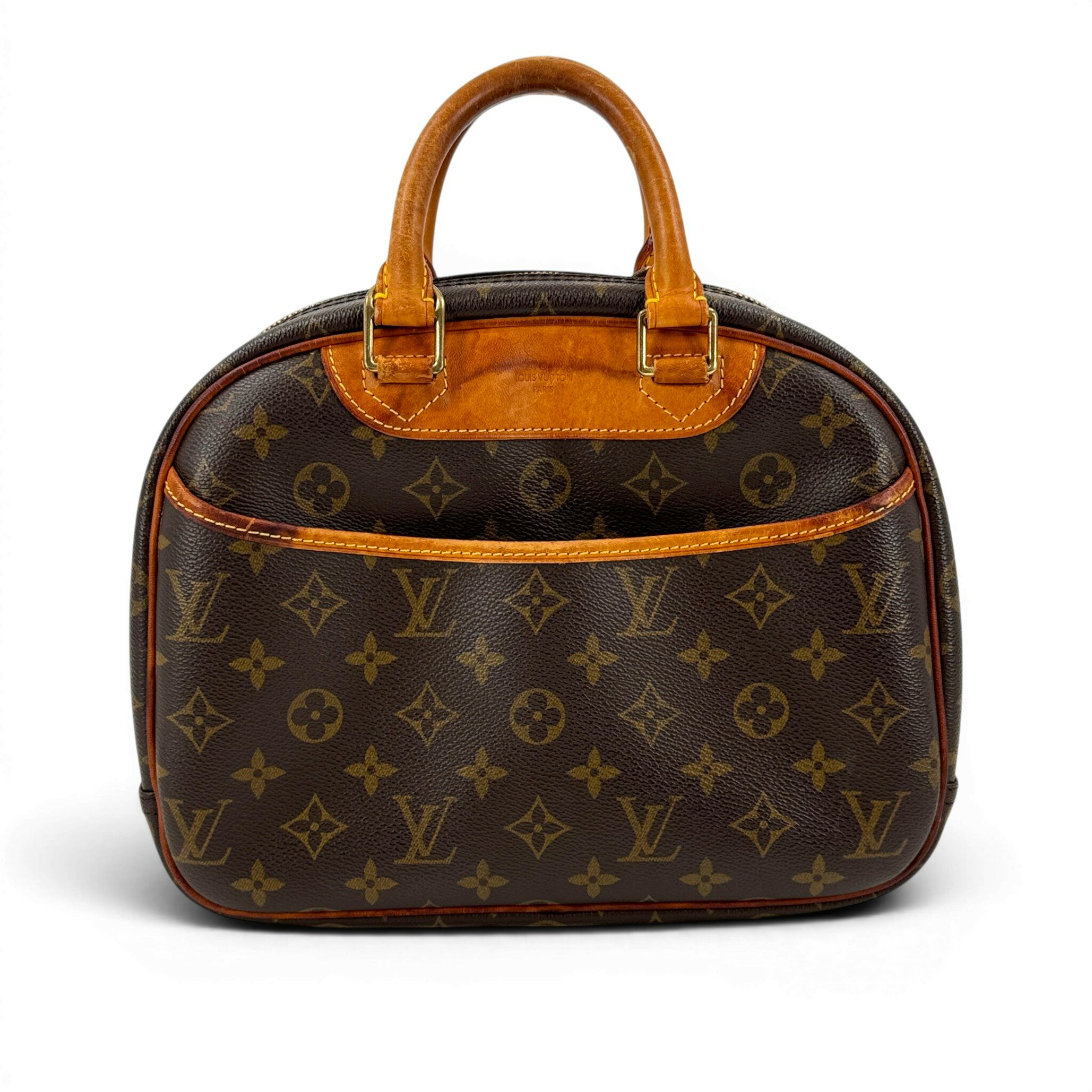 Rakuten - 【中古】LOUIS VUITTON トゥルーヴィル モノグラム ブラウン ハンドバッグ M42228