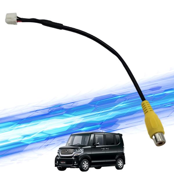 【ポイント10倍 送料無料】N BOX カスタム バックカメラ アルパイン アダプター 変換 RCA 6ピン ハーネス 接続 wecar