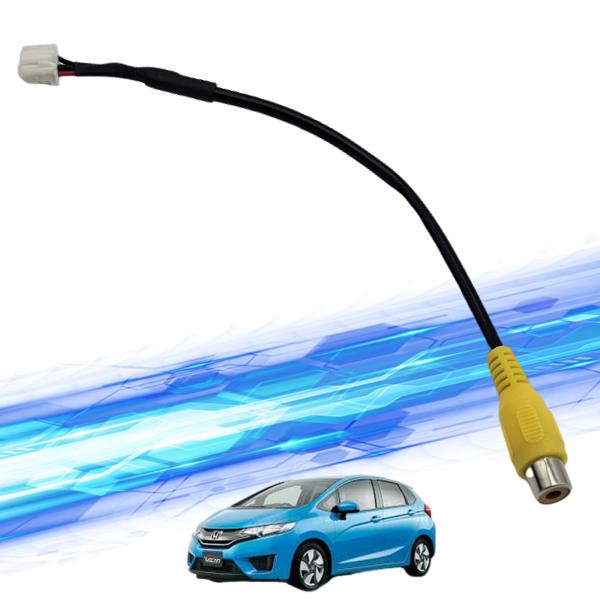 【ポイント10倍 送料無料】フィット ハイブリット バックカメラ アルパイン アダプター 変換 RCA 6ピン ハーネス 接続 wecar