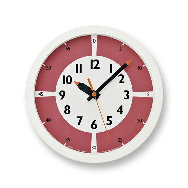 乐天商城 - fun pun clock YD15-01 RE 掛け時計