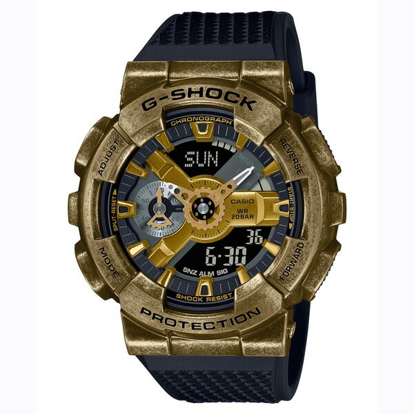 《G-SHOCK》STEAMPUNK Series GM-110VG-1A9JR アナデジ クォーツ メンズ