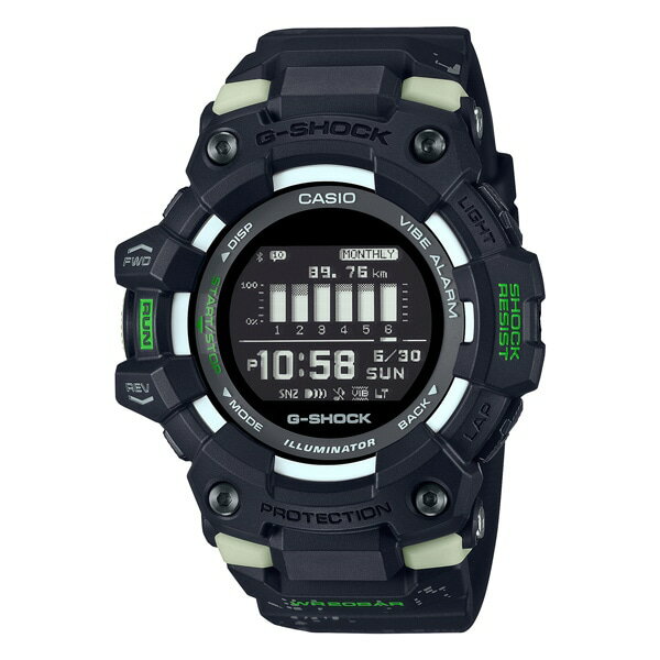 《G-SHOCK》G-SQUAD GBD-100LM-1JF スマートフォンリンク メンズ