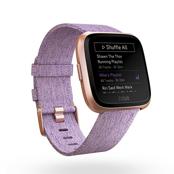 Fitbit フィットビット Versa ヴァーサ フィットネス スマートウォッチ 腕時計 メンズ レディース Lavender Woven FB505RGLV