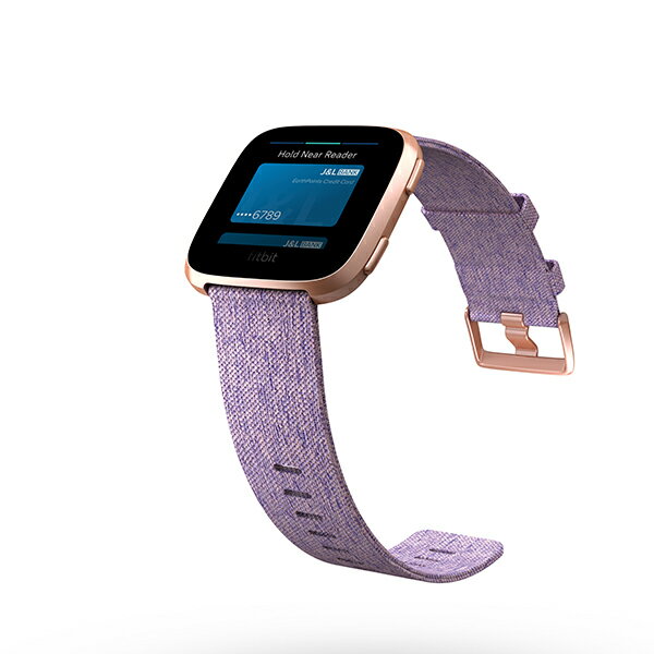 Fitbit フィットビット Versa ヴァーサ フィットネス スマートウォッチ 腕時計 メンズ レディース Lavender Woven FB505RGLV