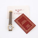 ☆エントリーでさらにポイント10倍!☆【CARTIER】ヴィンテージ カルティエ マストヴァンドーム 590004 ヴェルメイユ クォーツ 中古 1990年代(2)