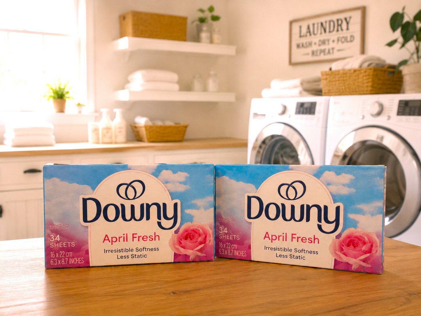 送料無料 Downy ダウニー シート エイプリルフレッシュ 34枚入 × 2箱セット 乾燥機用柔軟剤 柔軟シート ドライヤーシート ダウニーエイプリルフレッシュ 衣類用芳香剤