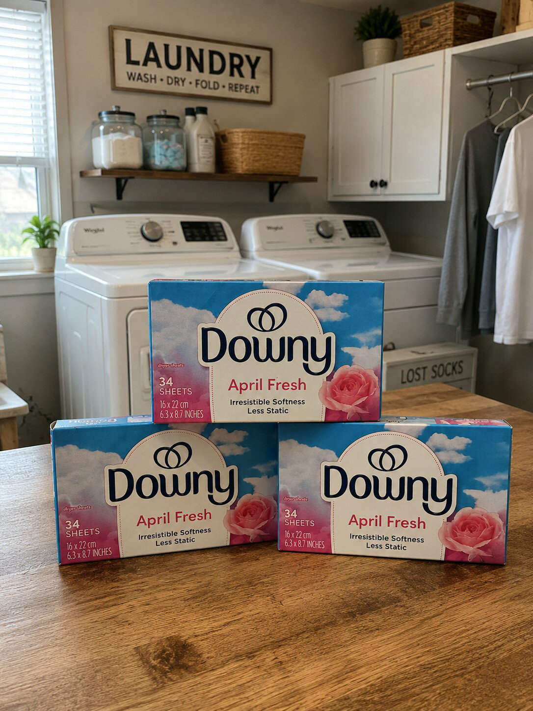 送料無料 Downy ダウニーシート エイプリルフレッシュ 34枚入 × 3箱セット 乾燥機用柔軟剤 柔軟シート ドライヤーシート ダウニーエイプリルフレッシュ 衣類用芳香剤