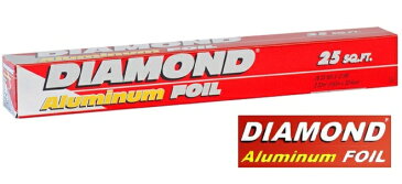 【DIAMOND Aluminium FOIL】ダイアモンドアルミホイル25フィート/25 SQ.FT.(寸法30.4cm×長さ7.62m)