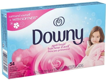 送料300円〜【 Downy 】ダウニーシート エイプリルフレッシュ 34枚入 乾燥機用柔軟剤 ( 柔軟シート )