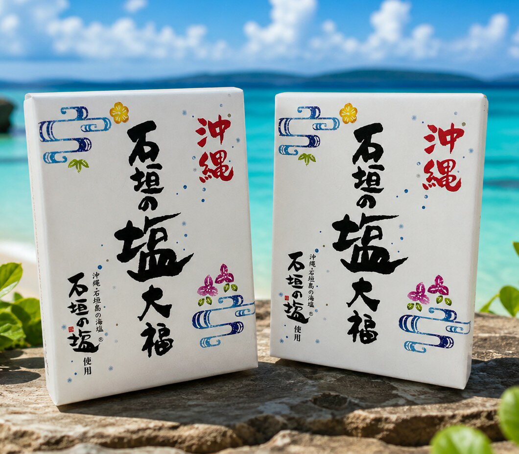 2箱セット 送料無料 沖縄限定 石垣の塩大福 12個入×2箱 お土産 スイーツ 和菓子 プレゼント デザート ギフト 塩大福 お餅 沖縄土産 塩 だいふく こしあん ※ご出荷まで最長で1週間前後お時間を頂戴致します。