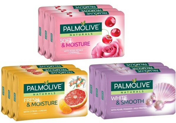 商品代金税込9,800円以上のご注文は送料無料になります！【 Palmolive 】 パルモリーブ ナチュラルズ 石鹸 3個入 ( ローズペタル＆チェリー or シトラス＆クリーム or パールパウダー＆ミルクプロテイン )