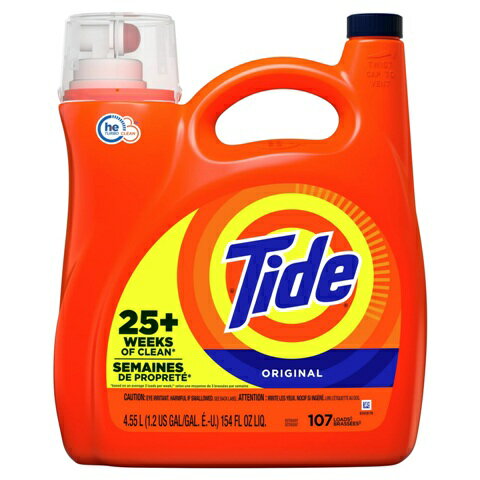 送料無料【 Tide ORIGINAL 】 タイド オリジナル 濃縮 液体洗剤 4.55L / 154oz メガサイズのサムネイル