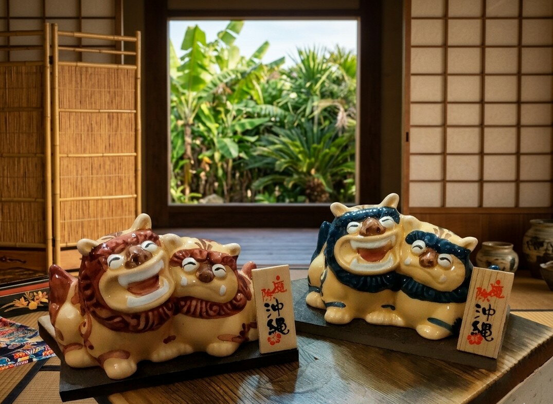 楽天市場】赤絵玉乗りシーサーの通販