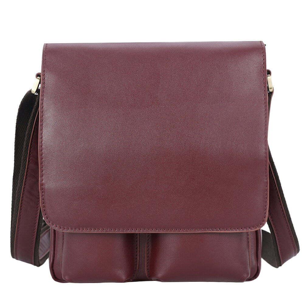 ☆新品 メンズ ショルダー バッグ レッドブラウン 高級PU 格安★