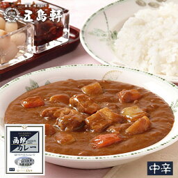 五島軒 函館カレー【中辛】【1人前×2個】北海道 お土産 食品 インスタント レトルト カレー パウチ ポーク 豚 じゃがいも にんじん ギフト プレゼント お取り寄せ 送料無料