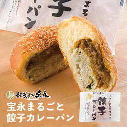 宝永 餃子カレーパン【1個入×2個】北海道 お土産 冷凍パン ぎょうざ にんにく 非常食 おやつ ギフト プレゼント お取り寄せ ご当地 ローカル 送料込