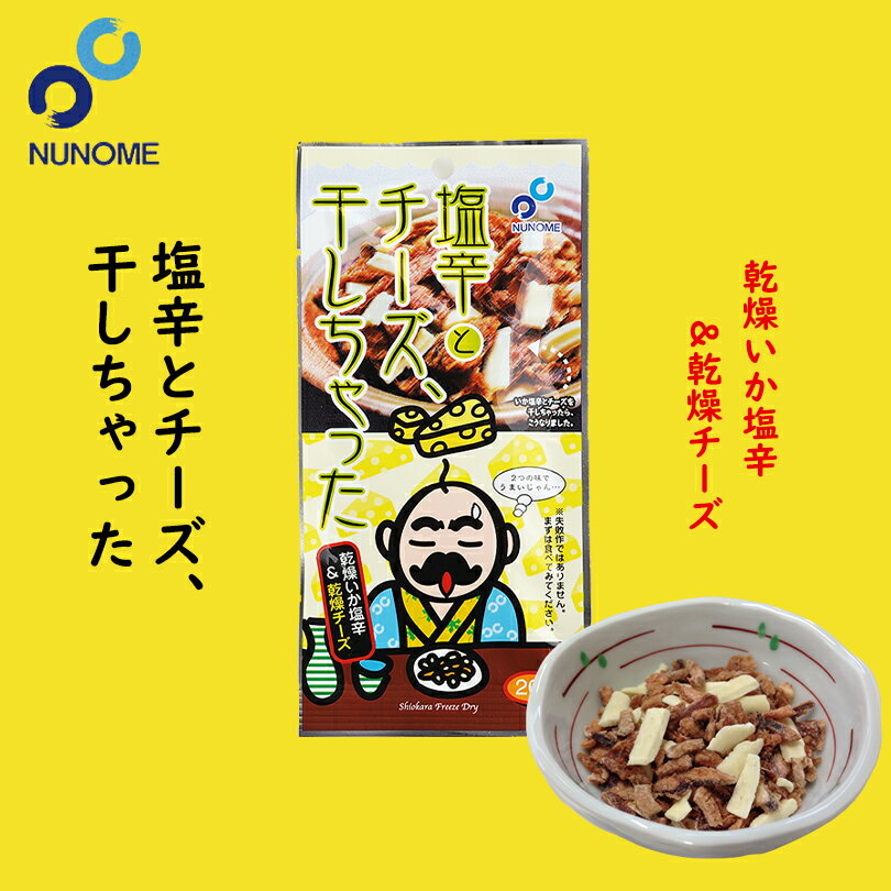 塩辛とチーズ、干しちゃった【20g×10個】布目 北海道 お土産 おやつ お菓子 珍味 おつまみ 肴 ギフト プレゼント お取り寄せ 送料無料