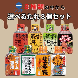 ソラチ 選べるたれ 3個セット 北海道 お土産 豚丼 ラム 生姜焼き ジンギスカン ザンギ たれ 帯広 十勝 ギフト プレゼント お取り寄せ バレンタイン ホワイトデー