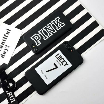 iphoneX iphone8 iphone8plus iphone7 iphone7plus iphone6 iphone6s iphone6plus iphone6splus かわいい おしゃれ ラッキー 7 pink ピンク スマホケース iphone plus 可愛い 海外 シリコン 韓国 耐衝撃 ソフト おもしろ ケース カバー アイフォン