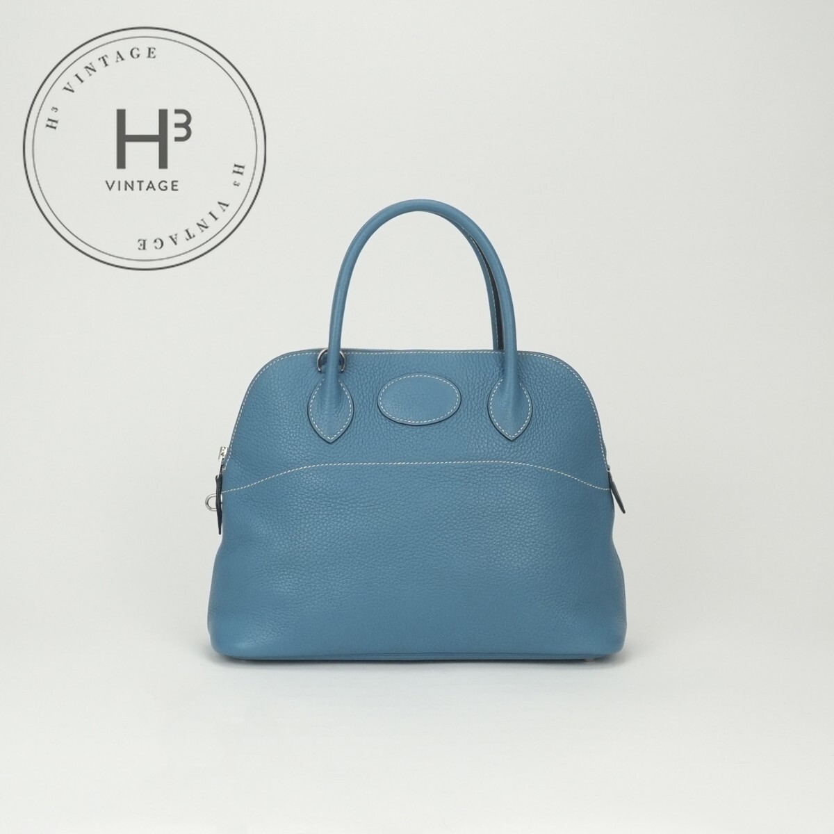 Rakuten - エルメス HERMES ボリード31 ボリード 31 バッグ トートバッグ ショルダーバッグ トリヨンクレマンス ブルージーン Bluejean ブルー Blue 青 シルバー金具 ハンドバッグ 2Way