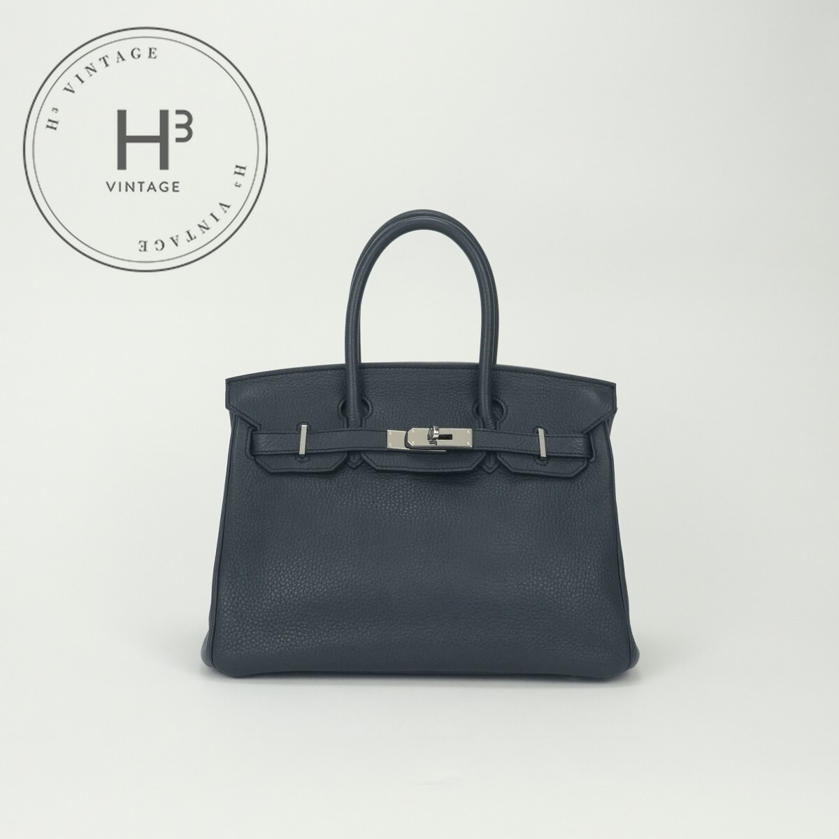 Rakuten - エルメス HERMES バーキン30 バーキン 30 バッグ トートバッグ トリヨンクレマンス ブルーインディゴ BlueIndigo ブルー Blueネイビー Navy 青 紺 シルバー金具 ハンドバッグ