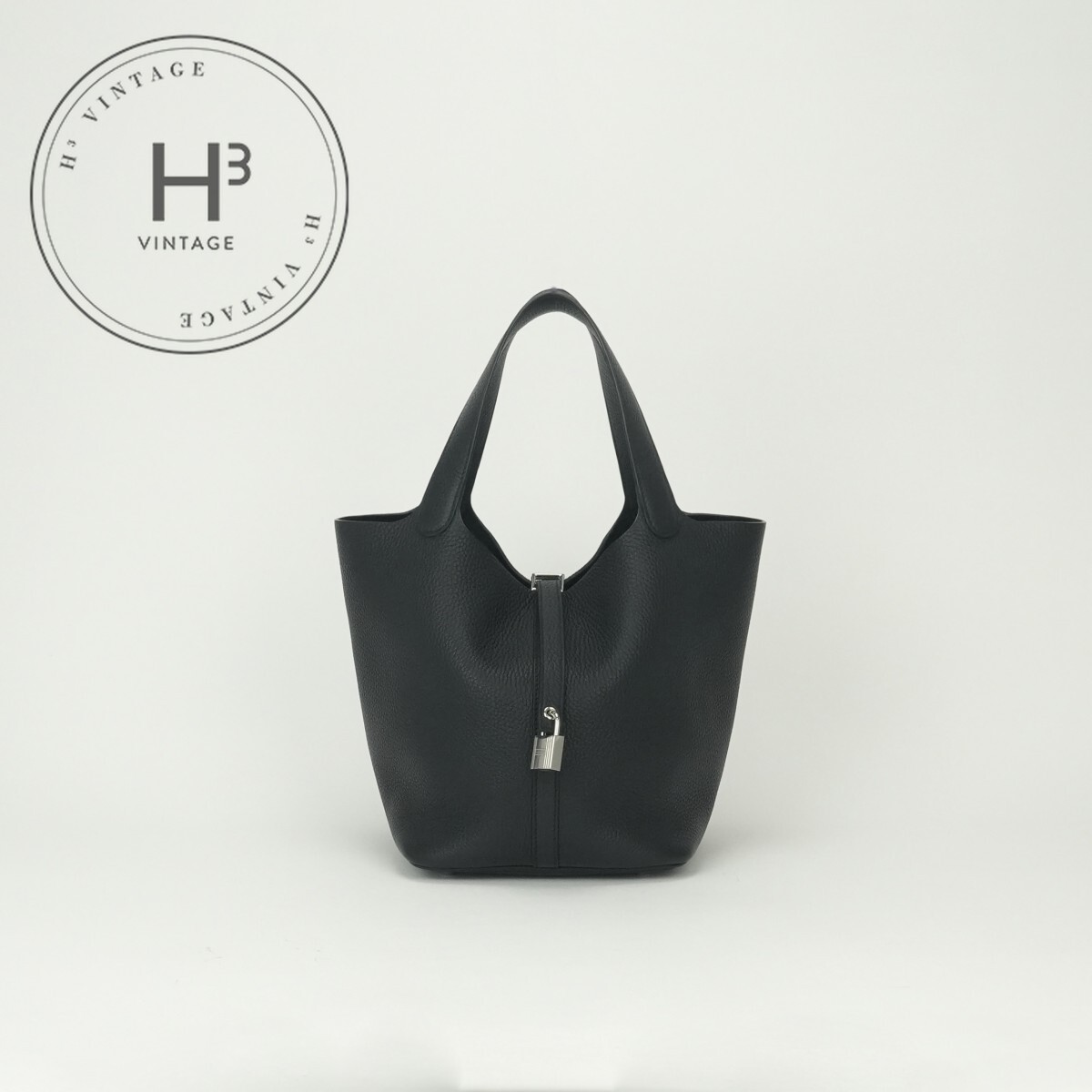 Rakuten - エルメス HERMES ピコタンロックMM ピコタンロック MM ピコタンロック22 バッグ トートバッグ トリヨンクレマンス ノワール Noir ブラック Black 黒 シルバー金具 ハンドバッグ ピコタン