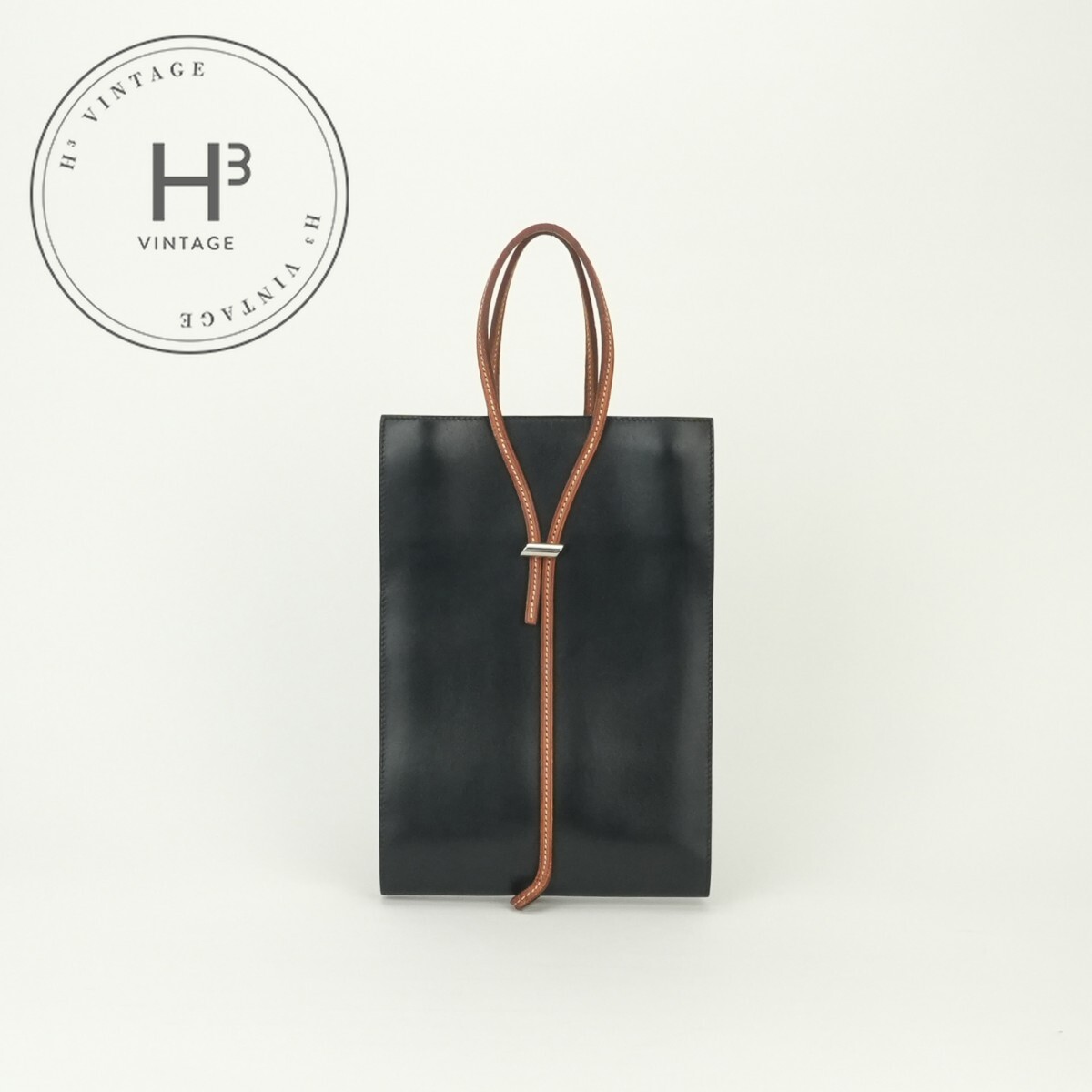 Rakuten - エルメス HERMES ジェルボワーズ バッグ トートバッグ ボックスカーフ ノワール Noir ブラック Black ブラウン brown オレンジ Orange 黒 茶 シルバー金具