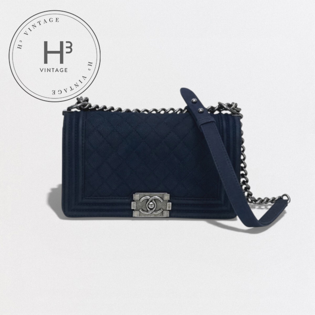 楽天市場】CHANEL ボーイ シャネル（カラーネイビー）（レディース