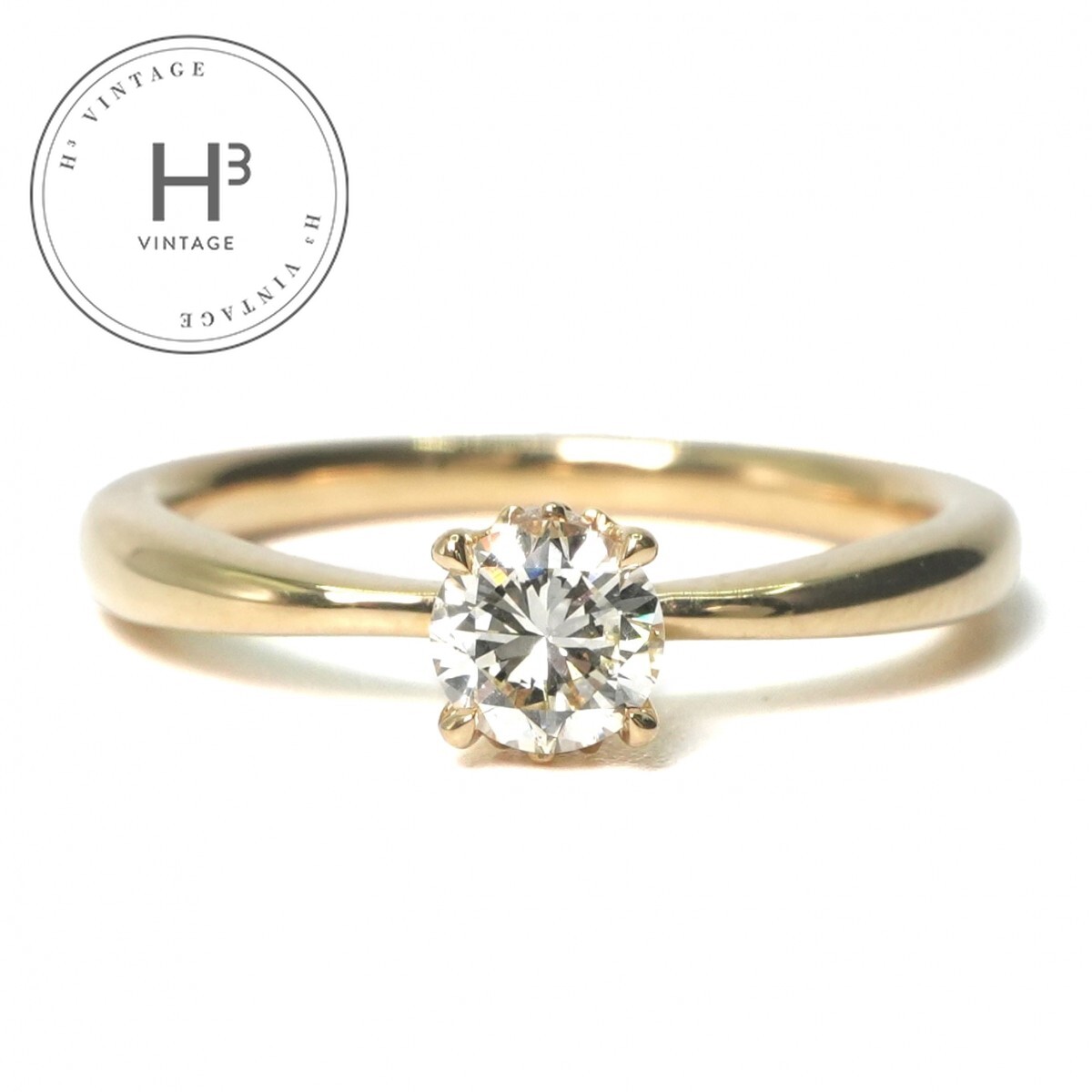Rakuten - 【鑑定書付】ダイヤモンド 0.278ct リング K18 ゴールド 指輪