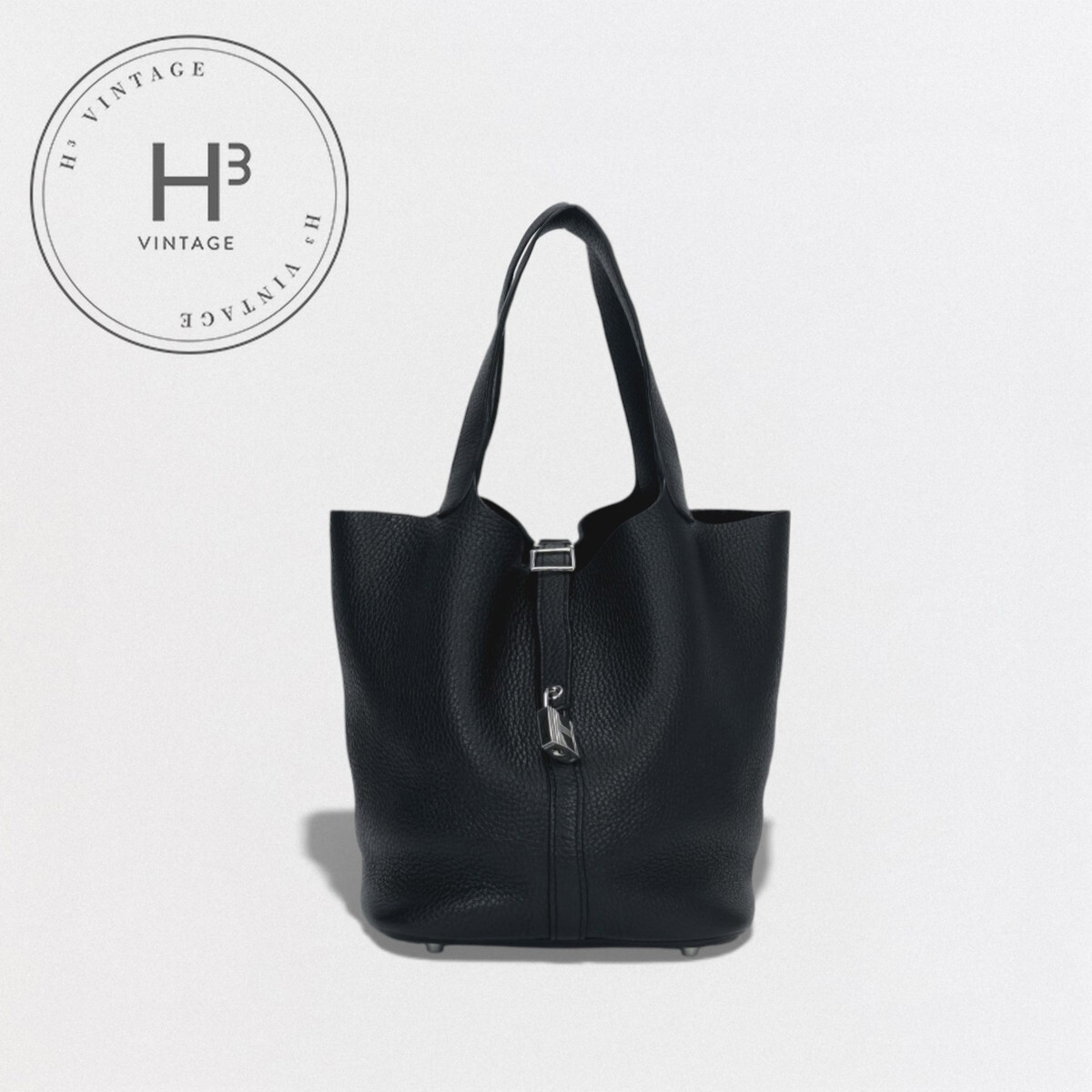 Rakuten - エルメス HERMES ピコタンロックMM ピコタンロック MM ピコタンロック22 バッグ トートバッグ トリヨンクレマンス ノワール Noir ブラック Black 黒 シルバー金具 ハンドバッグ ピコタン