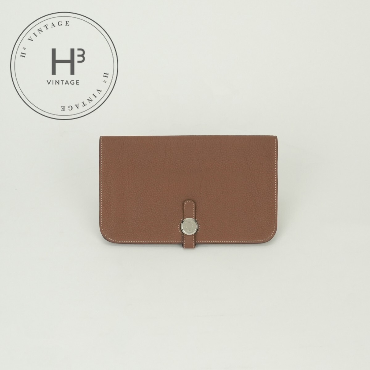 Rakuten - エルメス HERMES ドゴンGM ドゴン GM ドゴンデュオ 財布 長財布 ロングウォレット トゴ ゴールド Gold ブラウン Brown 茶 シルバー金具 ポーチ 小銭入れ
