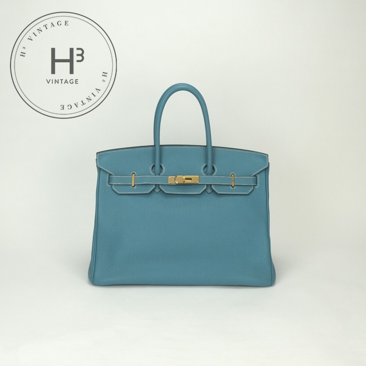 Rakuten - エルメス HERMES バーキン35 バーキン 35 バッグ トートバッグ トゴ ブルージーン Bluejean ブルー Blue 青 ゴールド金具 ハンドバッグ