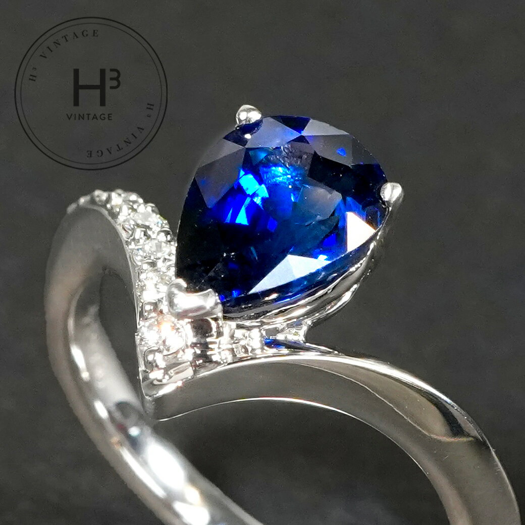 乐天商城 - サファイア 1.967ct ダイヤモンド 0.1ct Pt950 リング 指輪