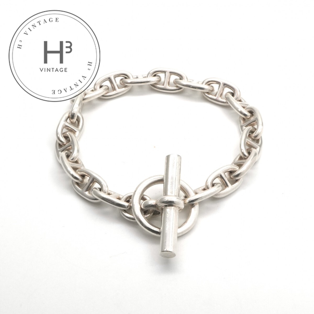 Rakuten - エルメス HERMES シェーヌダンクル ブレスレット バングル カフ 925 銀