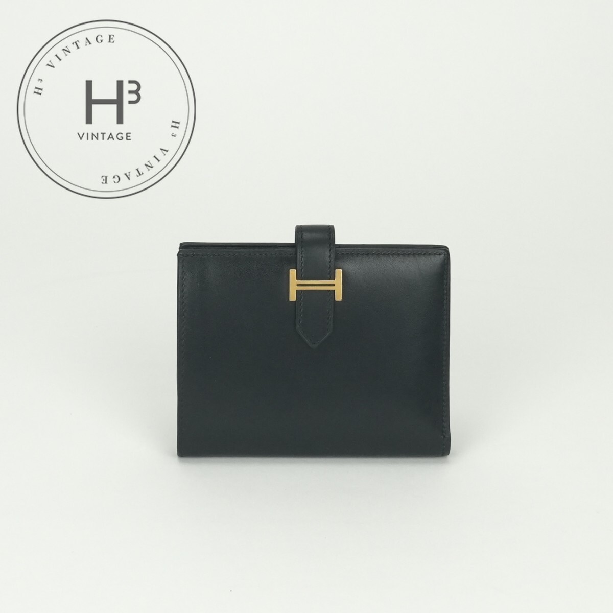 HERMES ベアン　ボックスカーフ　美品　ブラック×GOLD金具　定価35万円 楽天市場】エルメス ベアン ボックスカーフ ゴールド 黒の通販