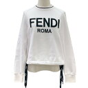 フェンディ FENDI トップス トレーナー スウェット 20AW ロゴ 長袖 裏起毛 コットン ホワイト ギフトプレゼント 送料無料