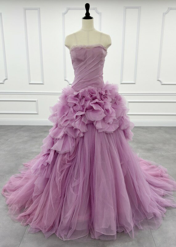 ヴェラウォン VERA WANG Pink Hayley（ピンクヘイリー） プリンセスライン ウェディングドレス ピンク ..