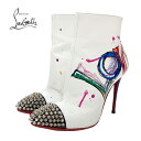 クリスチャンルブタン Christian Louboutin ブーツ ショートブーツ 靴 シューズ スパイク スタッズ LOVE ペイント レザー パテント ホ...