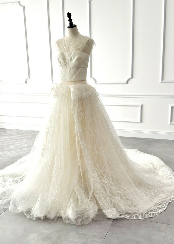 ヴェラウォン VERA WANG BRIDE アレハンドラ alejandra Aライン ウェディングドレス アイボリー ファー..