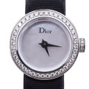 クリスチャンディオール CHRISTIAN DIOR ラ ミニ ディ ドゥ ディオール 時計 腕時計 SS ステンレス ダイヤモンド ベゼルダイヤ ダイヤベゼル