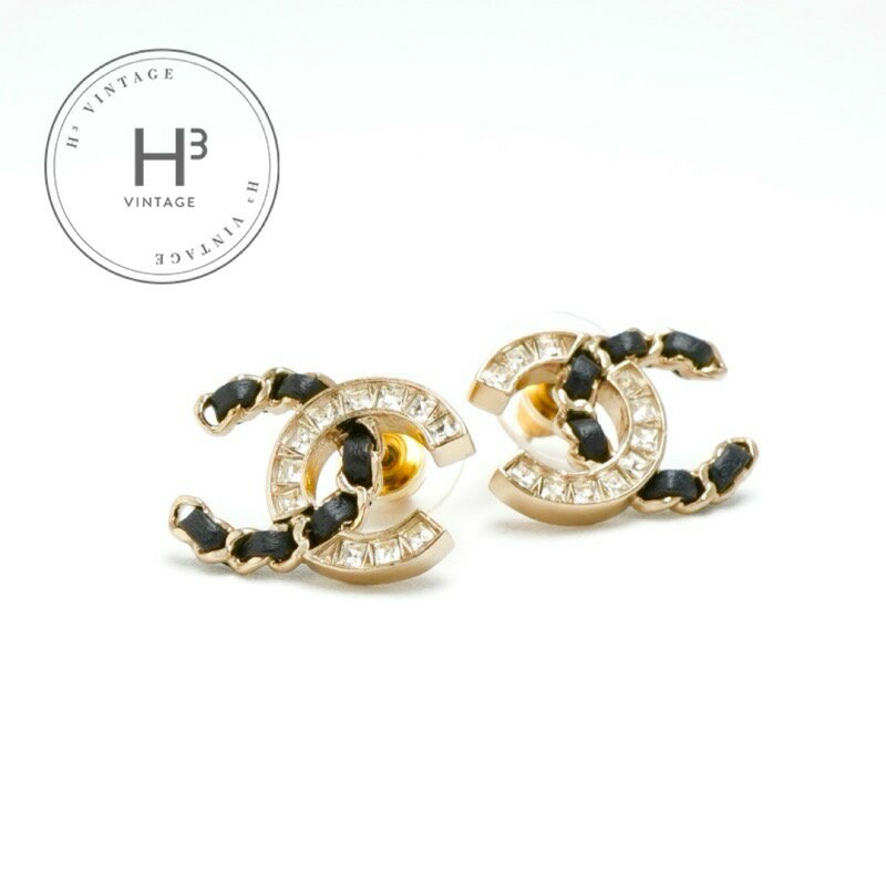 シャネル CHANEL ピアス GP ゴールド ブラック ココマーク ビジュー ギフト プレゼント 送料無料のサムネイル