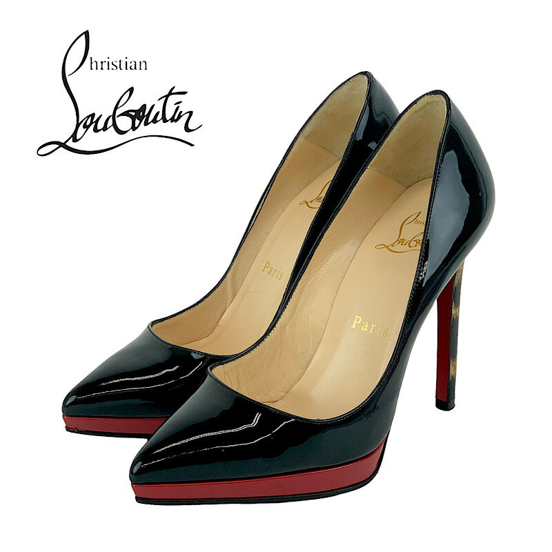 クリスチャンルブタン クリスチャンルブタン Christian Louboutin パンプス 靴 シューズ パテント ブラック レオパード パーティーシューズ