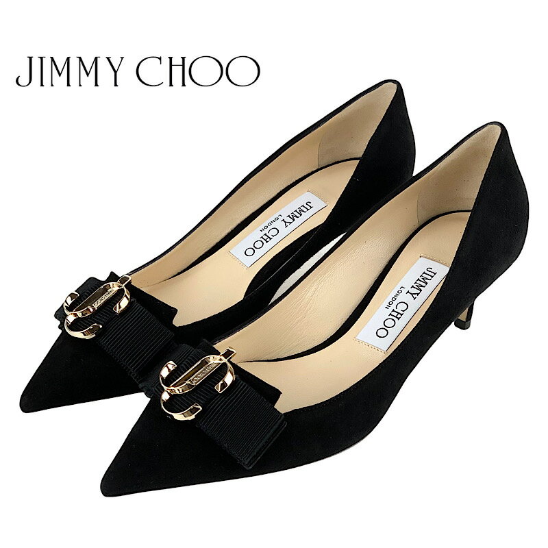 ジミー チュウ パンプス ジミーチュウ JIMMY CHOO パンプス 靴 シューズ スエード ブラック 黒 未使用 JCロゴ パーティーシューズ フォーマルシューズ