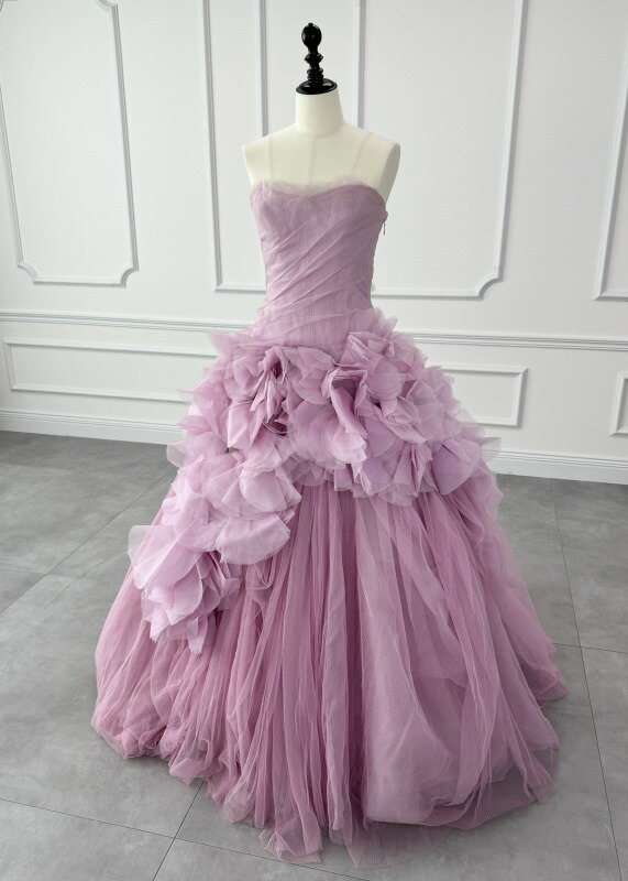 ヴェラウォン VERA WANG BRIDE Hayley ヘイリー プリンセスライン ウェディングドレス ピンク チュール